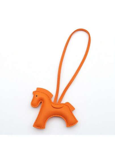 1PC Solid Color PU Fashionable And Elegant, Simple And Versatile, Personalized, Cute And Interesting Animal, Horse And Pony Shaped Backpack, Shoulder Bag, Slanted Shoulder Bag, Handbag, Tote Bag, Underarm Bag, Makeup Bag, Other Storage Bag, Pendant, Car Pendant, Keychain, Waistband Pendant, Luggage Pendant, Identification Pendant, Suitable For Couples, Girlfriends, Students, Men And Women To Work, Commute, Daily Dates, Holidays, Travel And Business Trips, Suitable For Men, Holidays, Girlfriends, Mothers, Small Gifts, Birthday Gifts
