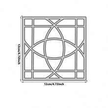 Wedding Season 1pc Circular Arc Shape Square Cross Shaped Diamond Border Center Photo Album Frame Creativity Greeting Card Cutting Dies For DIY Scrapbooking Metal Cut Dies Artist Greeting Cards, Wedding Invitations Envelopes Die Cuts For Card Making Embossing Photo Album Craft Decor