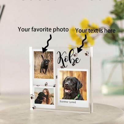 Khung ảnh acrylic cá nhân hóa, vật trang trí để bàn theo yêu cầu, quà lưu niệm, khung ảnh acrylic, trang trí nhà cửa và văn phòng hoàn hảo, lý tưởng làm quà tặng tri ân hoặc phụ kiện tiệc tùng, trưng bày ảnh cá nhân hóa trang trí văn phòng, in đồ họa, nhà cửa & sinh hoạt, không khí Giáng sinh, có thể tái sử dụng, đáng yêu, chất lượng cao.