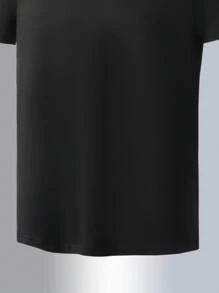 2pcs Set Teenage Boy Summer Casual Letter Graphic T-Shirt And Shorts Set