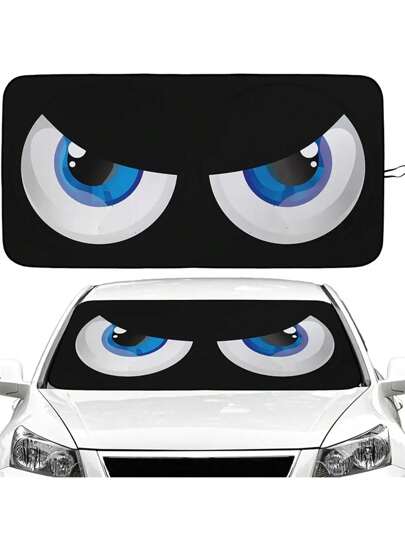 Parasol para parabrisas de coche plegable - Proporciona protección UV máxima para el interior del automóvil, incluye bolsa de almacenamiento, visera solar, accesorios para automóviles