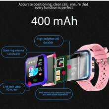 Orologio smart GPS per bambini da 3 a 15 anni, con funzioni di tracciamento in tempo reale, impermeabile, telefono cellulare, video chat, SOS, allarme, fotocamera, recinzione geografica, contapassi, anti-smarrimento e localizzatore