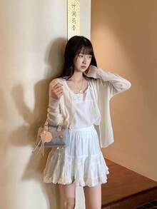 Half-Baked Mocha 手提包，女士 2025 新款高品质顶部手柄小号托特包，单肩斜挎包 - 藍色 - 查看 4