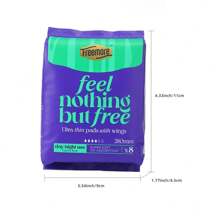 FREEMORE 24pc/ 48pc Freemore Ultra Thin Day/Night Use Sanitary Napkin(280mm),Free Is Thin, Soft And Absorbent,Just 0.07cm Thick For An Ultra-Thin Feel,Double "Instant Absorb Core" For 10x Absorption,Super Soft Sanitary Pads