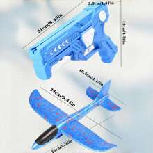 طائرة لعبة خارجية للأطفال من عمر 3-14 سنة، ألعاب رياضية خارجية للأولاد، طائرة زلاجة رغوية متحكم فيها بلمسة زر واحدة ذات طيران طويل، مناسبة لهدايا أعياد الميلاد والهدايا للأولاد