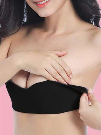 1 件无缝硅胶乳贴，一体式自然提升，适合所有服装