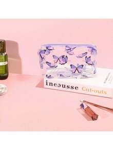 1 حقيبة مستحضرات تجميل للسيدات بشكل فراشة ثماني الأضلاع، حقيبة مكياج، حقيبة أدوات العناية بالبشرة، حقيبة أدوات التجميل، مكعبات تعبئة، ضروريات السفر، ضروريات الرحلات البحرية، ضروريات السكن الجامعي، هدايا العروس والخادمات، هدايا الأم، هدايا عيد الميلاد، هدايا للأصدقاء والمعلمين، حافظة أقلام، أدوات قرطاسية - الأرجواني - مشاهدة 5