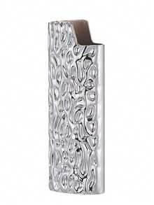 1 pieza Funda para encendedor con textura y relieve, ajuste para encendedores BIC J6 de tamaño completo - Soporte para encendedor de metal resistente y con estilo, a prueba de viento y minimalista vintage - Multicolor - Ver 15