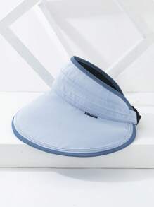 1 Stück Damen Sommer Mode Kontrast Farbe breitkrempiger Sonnenhut, geeignet für Outdoor Reise, Strand