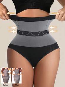 1 Pc Seamless High Waist Shaping Panties Slimming Tummy Control Underwear Waist Trainer Body Shaper Shapewear For Women Underwear Women's Underwear Sheath Flat Belly Woman Lingerie Briefs Butt Lifter