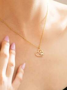 Colar Memorial Personalizado com Nome Gravado em Aço Inoxidável, Joias Personalizadas para Amantes de Animais de Estimação, Presente para o Dia dos Namorados, Natal, Dia das Mães