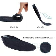 Plantillas para aumentar la altura, elevadores de calzado para hombres con cojín elevado y soporte de arco para brindar comodidad y hacer que te veas talla grande alto - 1" UP (Talla 5.5-9.5 para mujeres de EE. UU.) - Ver 6