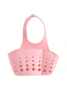1 Pc Adjustable Kitchen Sink Dish Drying Rack Hanging Bag, Random Color