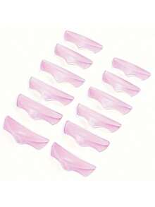 6 Sizes/12pcs Self-Adhesive Eyelash Lifting Pads, Eyelash Curler Pads, Eyelash Perming Tool, Eyelash Makeup Tool, Soft Lifting Roller, For Eyelash Perming And Eyelash Lifting, Easy To Clean And Reusable (Pink, Green) - Multicolor - View 8