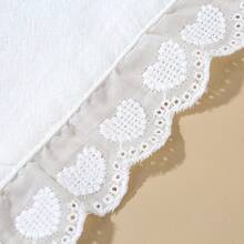 1PC Heart Lace Napkin Set - Floral Embroidered Table Mats With Matching Coasters - Multicolor - View 7