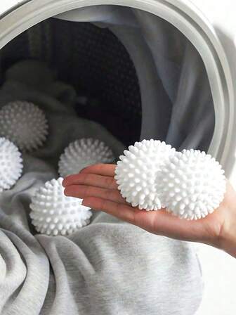 1개/5개/10개/1세트 세탁 건조기 볼 - 주름 방지, 얼룩 제거, 정전기 방지, 항균, 습기 흡수 건조에 적합, 필링 방지, 특정 직물 전문, 전원 불필요, 재사용 가능, 세탁기 보푸라기 제거제