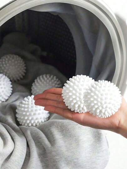 1pc/5pcs/10pcs/1set Laundry Dryer Balls - Anti-Wrinkle, Stain Removal, Anti-Static, Antibacterial, Suitable For Moisture Absorption Drying, Anti-Pilling, Specialized For Certain Fabrics, No Power Needed, Reusable, Washing Machine Lint Remover