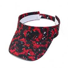 1pc Colorful Tie-Dye Visor Hat, New Spring/Summer Unisex Outdoor Sun Protection Hat