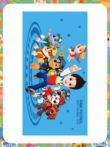 Paw Patrol Paw Patrol Schwimmbad Handtuch, tragbar und zum Einwickeln, fürs Baden und Körpertrocknen, schnelltrocknend und saugfähig, Strandtuch Raumdekoration Heimdekoration