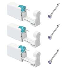 3PCS Disposable Nose Piercing Gun With Nose Studs-Safety Nose Piercing Tool For Self Nose Piercing Kit - Second Generation Nose Piercer_3 Pieces - View 13