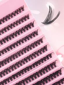 /200 件 40D 柔软卷曲睫毛延长，8-16 毫米混合，4/7/10 排 0.07 毫米 C/D，防水貂皮睫毛，轻盈，3D 效果，打造自然至戏剧性的妆容，便携，适合日常佩戴或场合