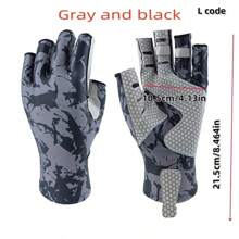 AiScrofa Fishing Gloves UPF50+ Sun Gloves UV Protection Fingerless Gloves Men Women For Outdoor, Kayaking, Rowing, Paddling, Canoeing
