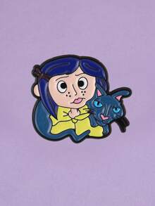 1 件可爱胸针、锌合金徽章、卡通别针、背包、帽子、夹克、时尚装饰首饰适合赠送给朋友