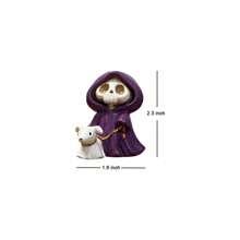 1pc Cute Skeleton Grim Reaper Statue With Walking Dog Ghost Statue Walking Dog Middle Finger Statue Halloween Home Desktop Decor Fun Room Decor Perfect Gift Halloween Accessories Home Decor Halloween Decor Autumn Decor