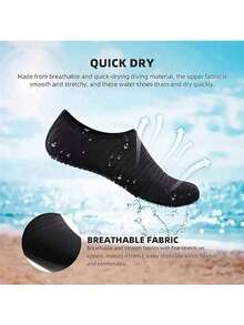 1双速干水鞋，橡胶防滑底沙滩鞋，软底，适合浮潜、运动沙滩鞋、游泳、划船、徒步。瑜伽鞋、地板鞋、冲浪鞋 - 透气轻便，男女赤脚速干水上鞋。沙滩必需品，沙滩配件，泳池浮板 - 彩色 - 查看 9