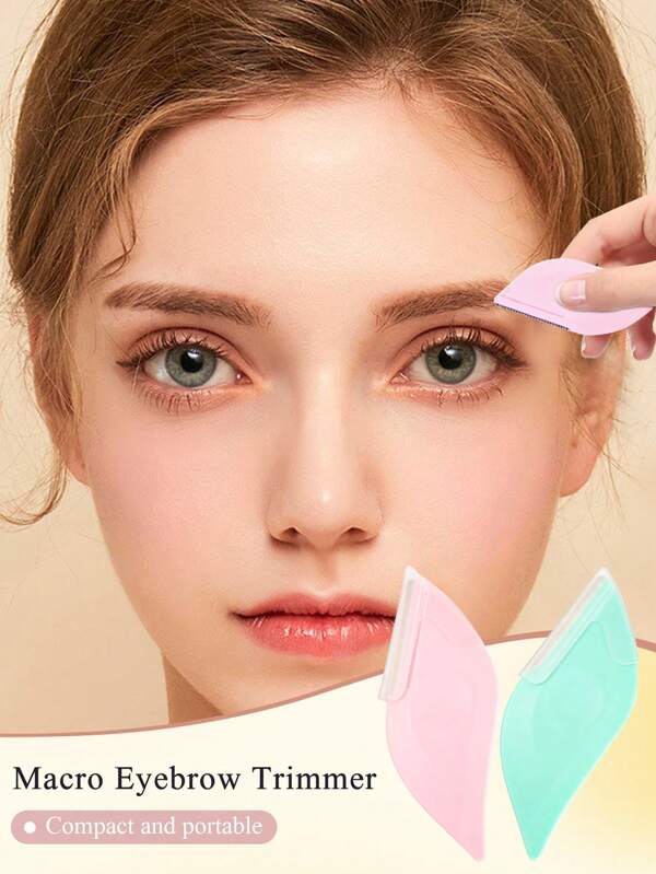 Set da 10 pezzi di rasoio di per sopracciglia, rifinitore per sopracciglia con coperchio di - Rifinitore per peli del viso in acciaio inossidabile, adatto sia per donne che per uomini, per rimuovere i peli da occhi, corpo e viso, trucco, economico, arredamento per la stanza, toeletta, viaggio, camera da letto, accessori per il trucco, rasoio per sopracciglia