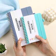 1pc Simple Password Book, Minimalist 56 Sheets/112 Pages ,Advanced Address Password Manager With Website Password Quick Access Username And Password Storage Perfect For Home Office Internet Computer Logins, Great Holiday Gifts Back To School - Multicolor - View 3