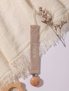 1 szt. Spersonalizowany klips do smoczka dla niemowląt, uroczy nadruk w kropki, wzory dostosowane dla chłopców i dziewczynek, spersonalizowany klips do smoczka dla niemowląt, uniwersalny, uspokajający klips, odpowiedni na Halloween, chrzest, Święto Dziękczynienia, prezenty świąteczne, baby shower, dekoracje rodzinne, prezenty, swobodna, uliczna elegancja