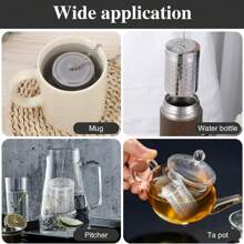 Tea Strainers For Loose Tea, Extra Fine Mesh Tea Infuser, 304 Stainless Steel & Updated Slim Threaded Lid, Tea Strainers Teas Infuser Strainer Filters For Teas, Tea Infuser Strainer - Stainless Steel Strainers For Loose Leaf Tea, Steeper, Fine Mesh Ball Holder With Chain Hook And Lid, Reusable Filter Bags Diffusers, Loose Leaf Tea Steeper For Black Tea