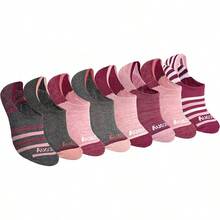 Calcetines invisibles acolchados de 8 pares para mujeres, Mujer - Carbón Surtido (8 Pares) - Ver 7