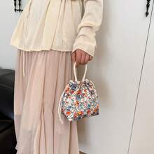 New Fashionable Cute Cartoon Waterproof Cloth Handbag, Sweet Elegant Tote Bag For Women