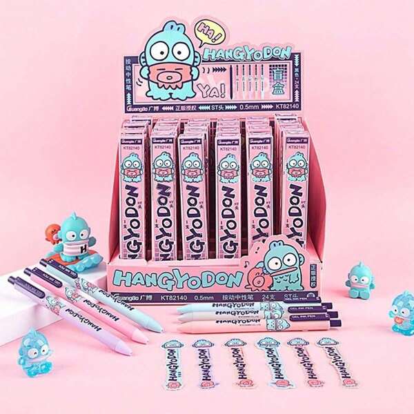 Sanrio Sanrio New Clownfish Design Blind Box Retractable Pen, Cute & High-Quality Writing Supplies, Black,School Supplies,Back To School