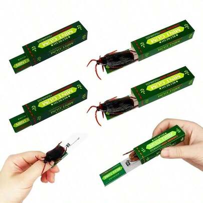 Bộ 3 món đồ chơi ảo thuật gián nhai kẹo cao su, đồ chơi gián giả dùng để trêu chọc, đồ chơi ảo thuật kinh dị gián vui nhộn, đồ chơi gián mô phỏng nhai kẹo cao su sáng tạo, quà tặng tiệc tùng, quà tặng ngày lễ, quà sinh nhật, quà tặng tựu trường.