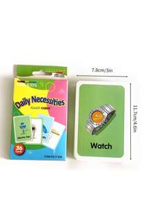36PCS Reusable Early Learning Flash Cards Set With Body Parts Themes Thick Laminated Educational Tools For Classroom Homeschool Teaching Supplies
