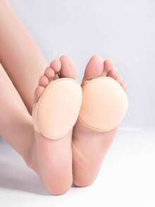 2pcs High Heel Forefoot Pads, Half Size Insoles, Non-Slip Anti-Chafing Metatarsal Pads For Sandals, Heels & Shoes