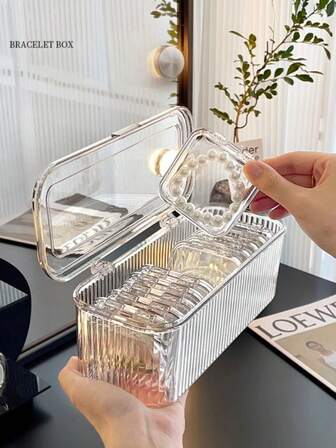 1 件/15 件带盖豪华亚克力美甲收纳盒 - 防尘密封，宽敞收纳，适合美甲贴、配饰和美容必需品 - 适合沙龙或家庭使用