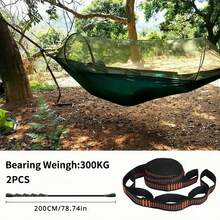 2/4Pcs Hammock Straps Special Reinforced Polyester Straps 5 Ring High Load-Bearing Barbed Black Outdoor Camping Hammock Straps