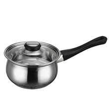 12PCS Stainless Steel Cookware Saucepan Set Pan Pot Kitchens Cooking Glass Lid UK - Silver - View 9