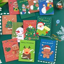 10 件圣诞迷你笔记本 - 圣诞老人和雪人设计，口袋大小的便笺本，多种风格的节日图案，高品质纸张，适合圣诞礼物、派对礼品、节日礼物、欢快的插图、鲜艳的封面印刷、学校用品、返校