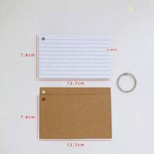 200 schede indice con anelli, 7,62 x 12,7 cm schede flash con anelli, schede di note a colori con anelli, fodera interna perforata, schede di studio adatte per scuole, università, case, uffici, memoria, elenchi di cose da fare (10 colori), forniture scolastiche, ritorno a scuola