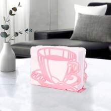 Creative Iron Art Napkin Holder, Hotel Restaurant Tabletop Napkin Holder, Multi-Functional Vertical Napkin Storage Rack, Home Decor, Dining Table Napkin Box, Dining Table Decoration, Tea Cup Storage Organizer, Autumn Home Decor, Kitchen Home Supplies, Living Room Decor, Desktop Storage, Office Desk Accessories, Halloween Christmas Decoration - Multicolor - View 9