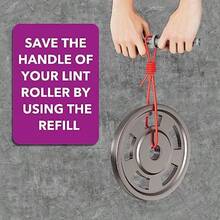 QY MEIQIHOME Lint Rollers For Pet Hair Extra Sticky 1110 Sheets Mega Value Set Lint Roller With 5 Upgraded Handles 10 Rollers Portable Pet Lint Roller For Clothes Furniture Dog Cat Hair Removal 8502 - 紫色 - 查看 5