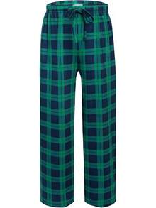 Boys Pajama Pants 3 Pack Sleep Pants Soft Elastic Waist Kids Pajama Bottoms Plaid Lounge Pants With 2 Pockets - Pattern 15 - 查看 9