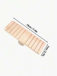 1pc/2pcs Wooden Hanging Swing Hammock Bed, Non-Slip Seesaw Bell Platform Bridge, Suitable For Small Pets, Suitable For All Seasons - Apricot - View 11