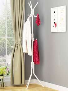 1pc Vertical Clothes Hanger, Simple Freestanding Clothing Rack, Reinforced Iron Hangers, Modern Minimalist Garment Rack, Great For Hanging Cloth And Toys