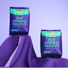 FREEMORE 24pc/ 48pc Freemore Ultra Thin Day/Night Use Sanitary Napkin(280mm),Free Is Thin, Soft And Absorbent,Just 0.07cm Thick For An Ultra-Thin Feel,Double "Instant Absorb Core" For 10x Absorption,Super Soft Sanitary Pads
